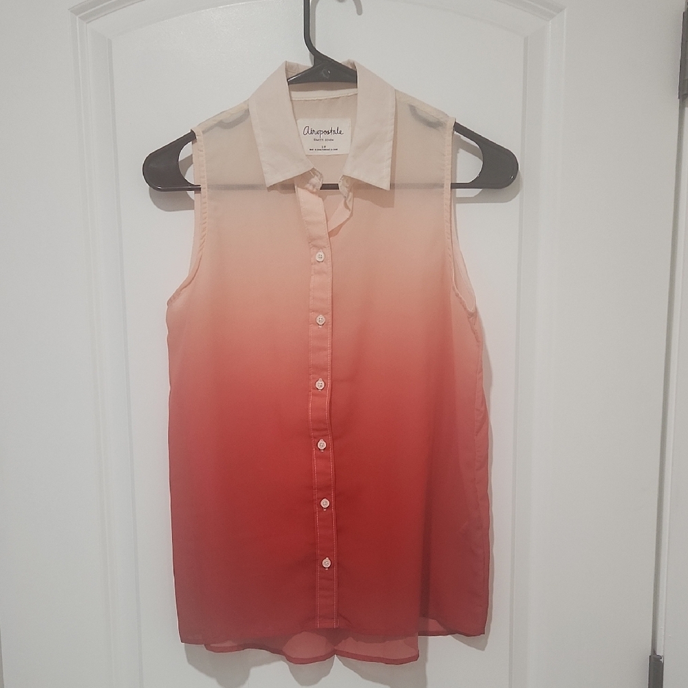 Aeropostale Gradient Sleeveless Blouse